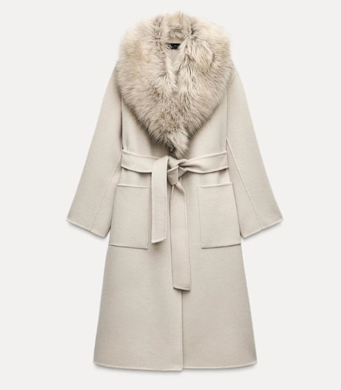 CAPPOTTO MISTO LANA PELLICCIA SINTETICA ZW COLLECTION